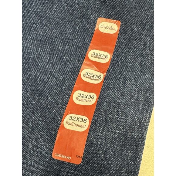 NWT Cabela’s Roughneck Traditional Fit Denim Jeans 32X36 Classic Western Cowboy - Picture 5 of 9